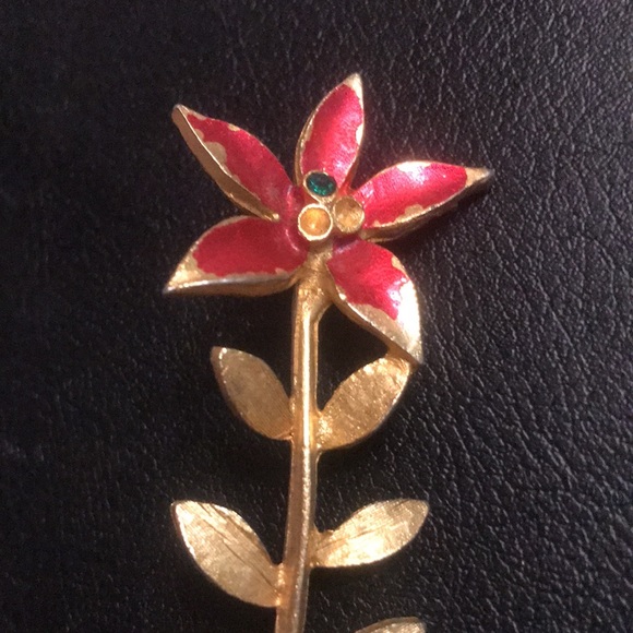 VINTAGE MYLU CHRISTMAS BROOCH - Picture 3 of 5